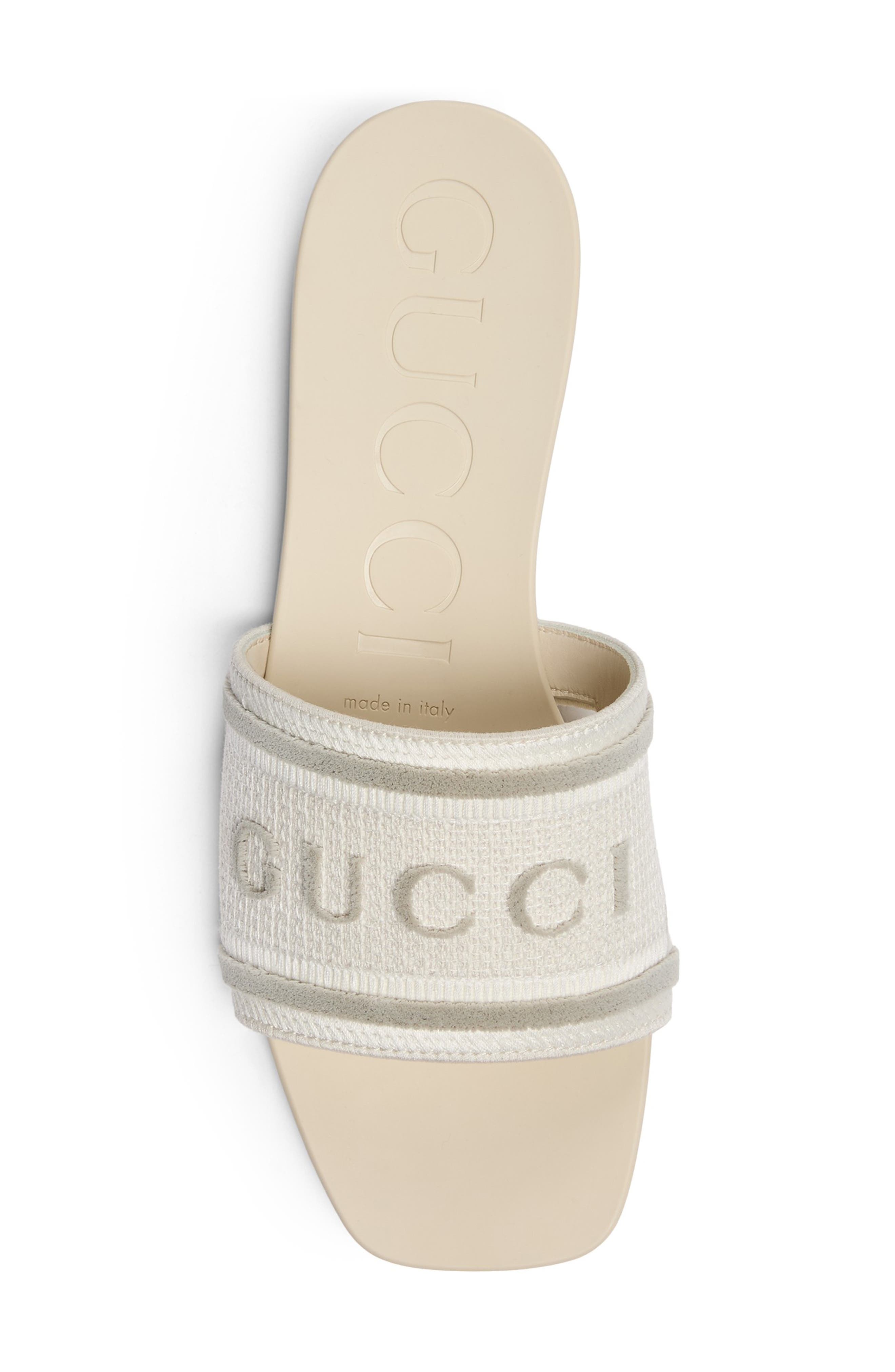 Luna Slide Sandal, Alternate, color, OFF WHITE