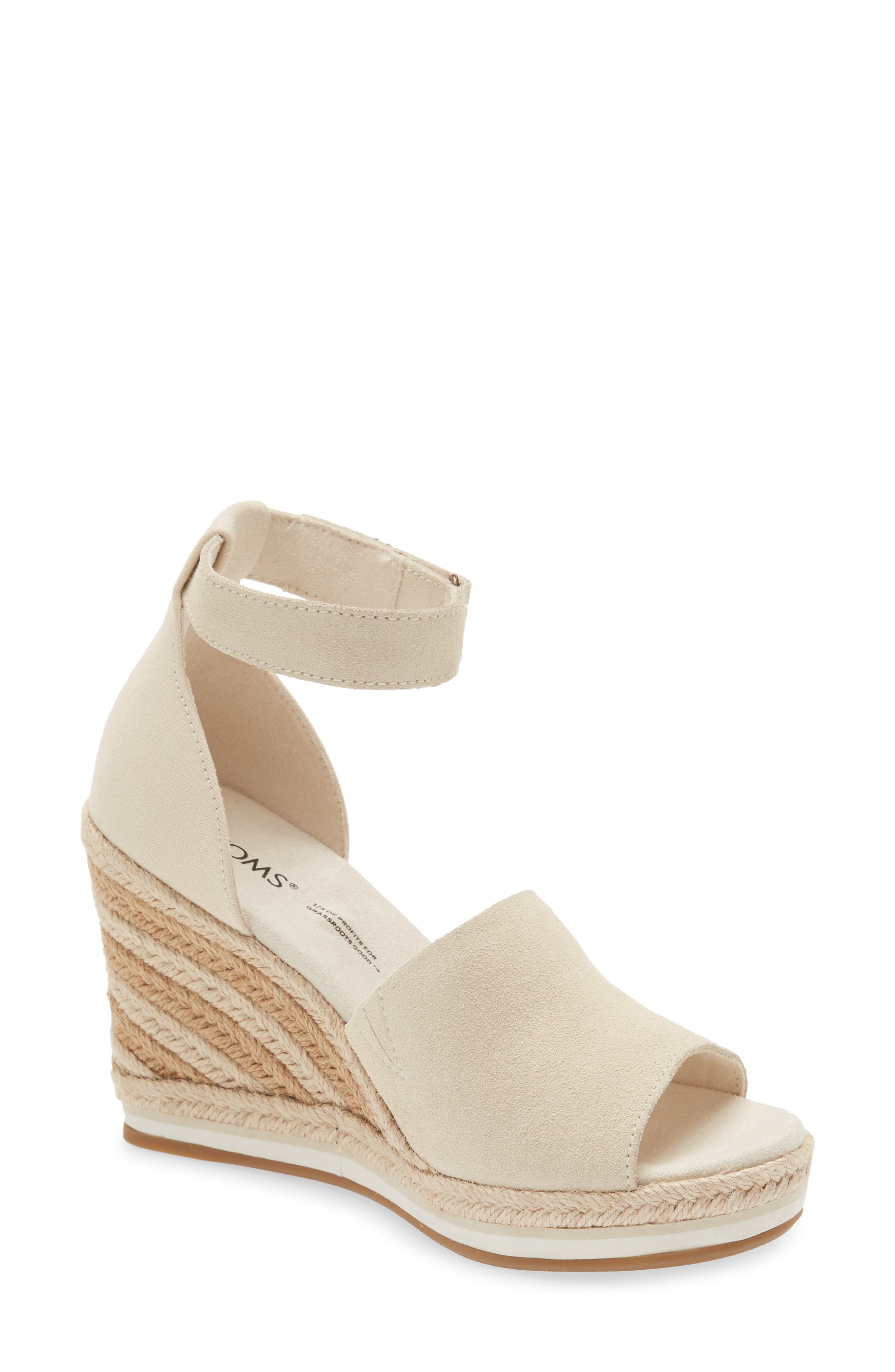 Marisol Espadrille Wedge Sandal, Main, color, NATURAL NATURAL