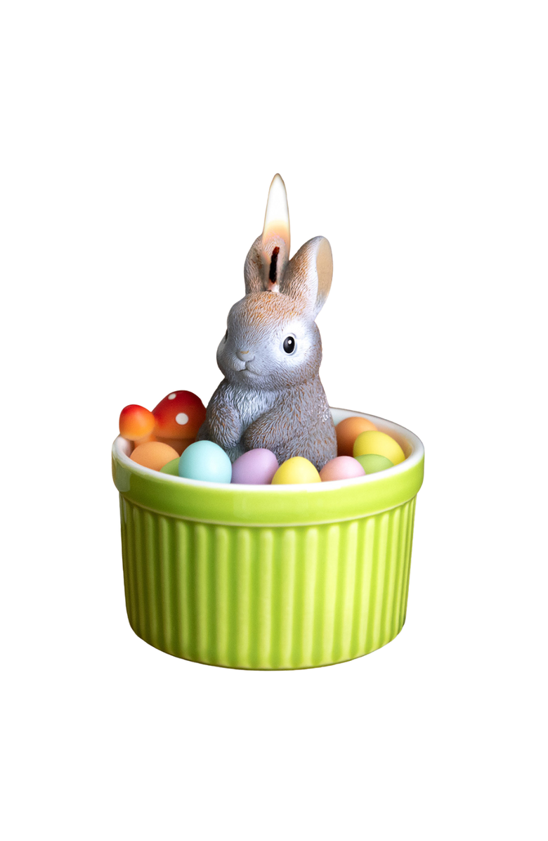 Southlake gifts Easter Bunny Candle, Main, color, Gray Rabbit / Pastels