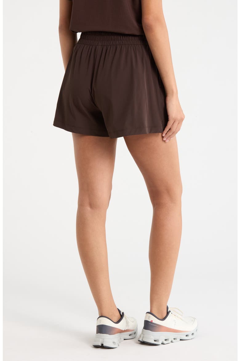 Atlas High Waist Daily Shorts, Alternate, color, BROWN MOLE