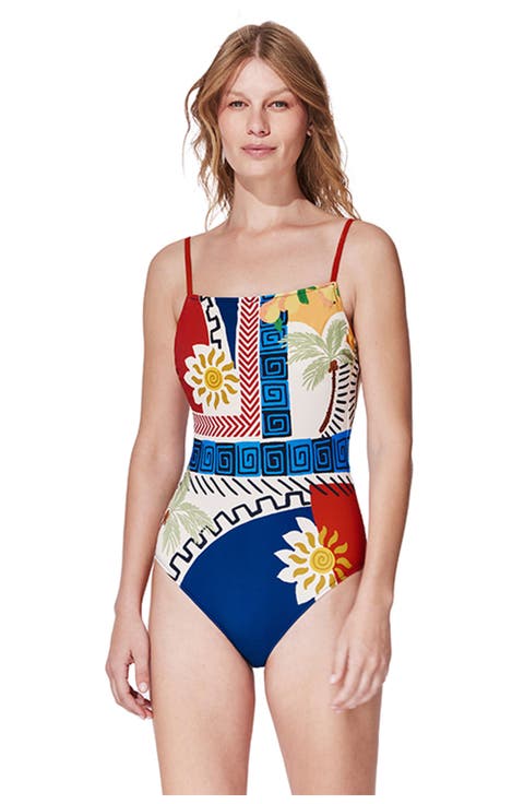 Positano Square Neck One Piece