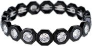 CZ by Kenneth Jay Lane Cubic Zirconia Hexagonal Link Stretch Bracelet