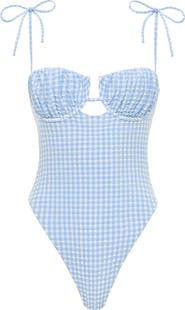 MONTCE Gingham Underwire One-Piece Swimsuit