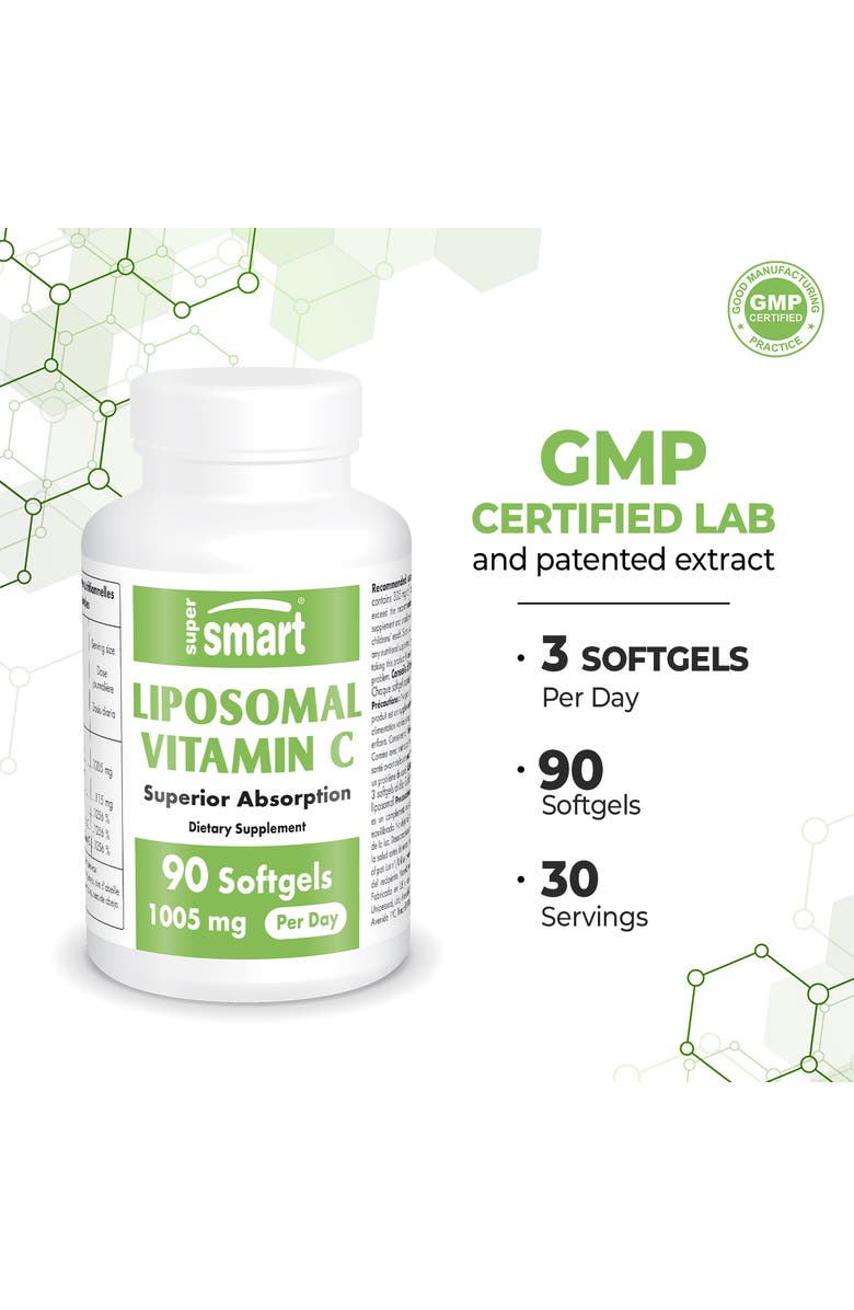 SuperSmart Liposomal Vitamin C Supplement, Alternate, color, NO COLOR