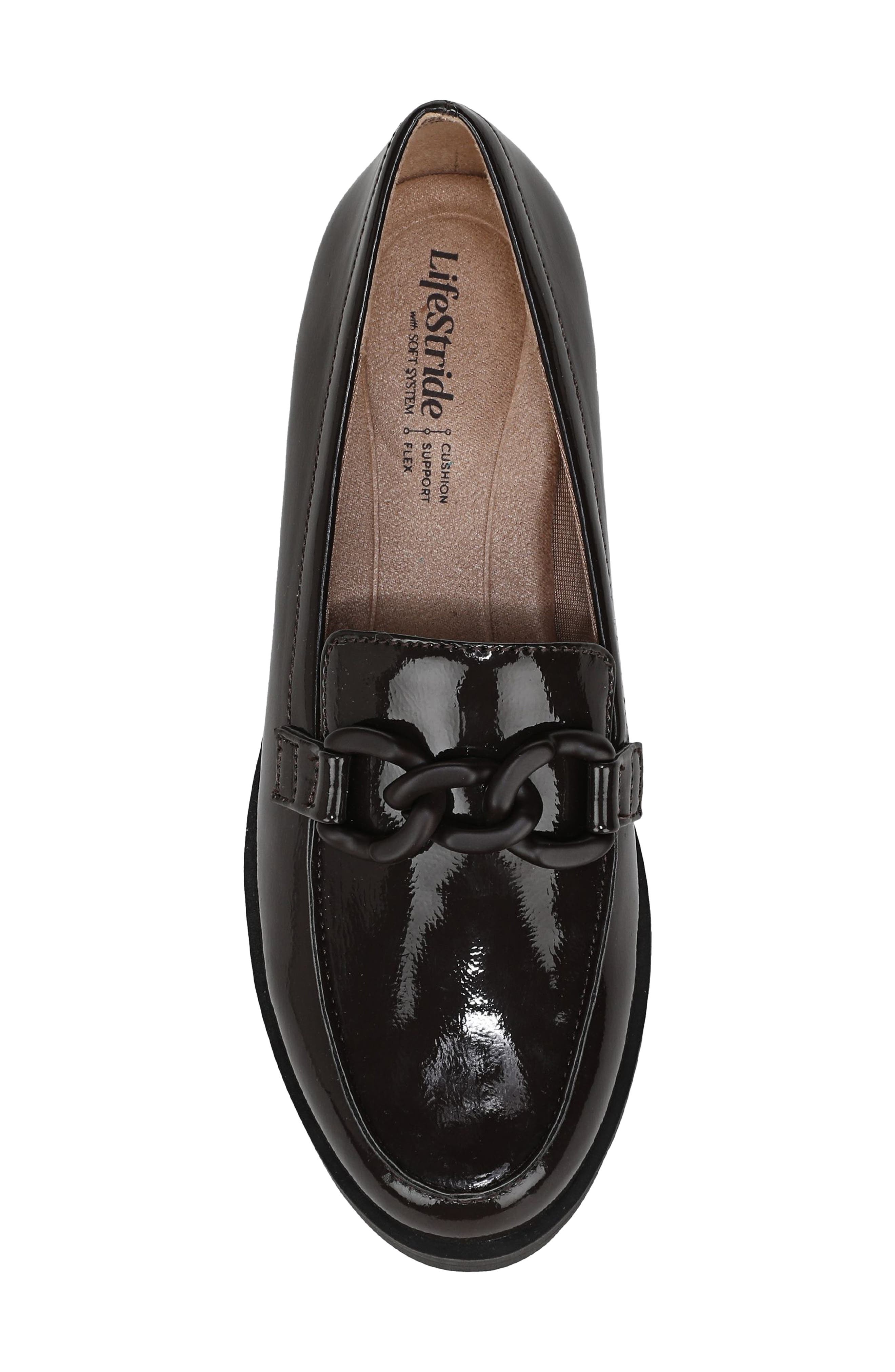 LifeStride London 2 Chain Loafer, Alternate, color, Dk Chocolate