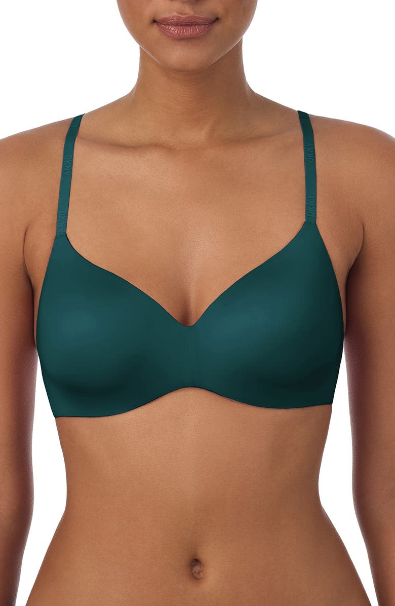 DKNY Litewear Wire-Free Bra, Main, color, Palm