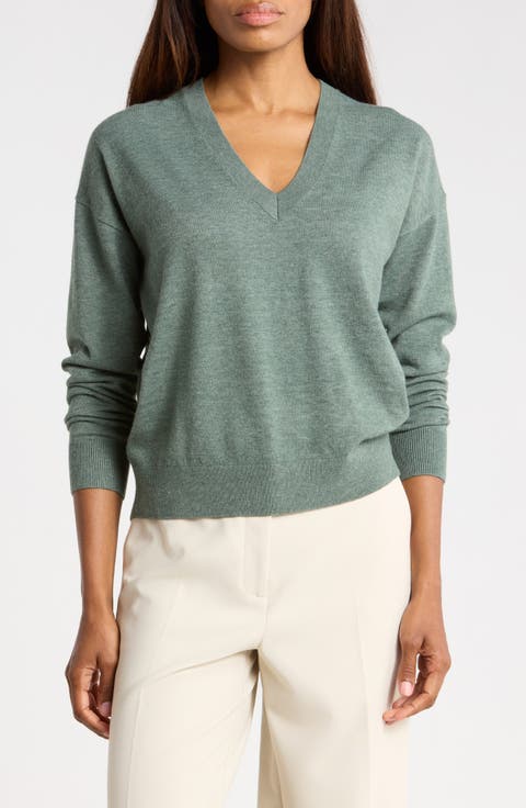 V-Neck Pullover Sweater