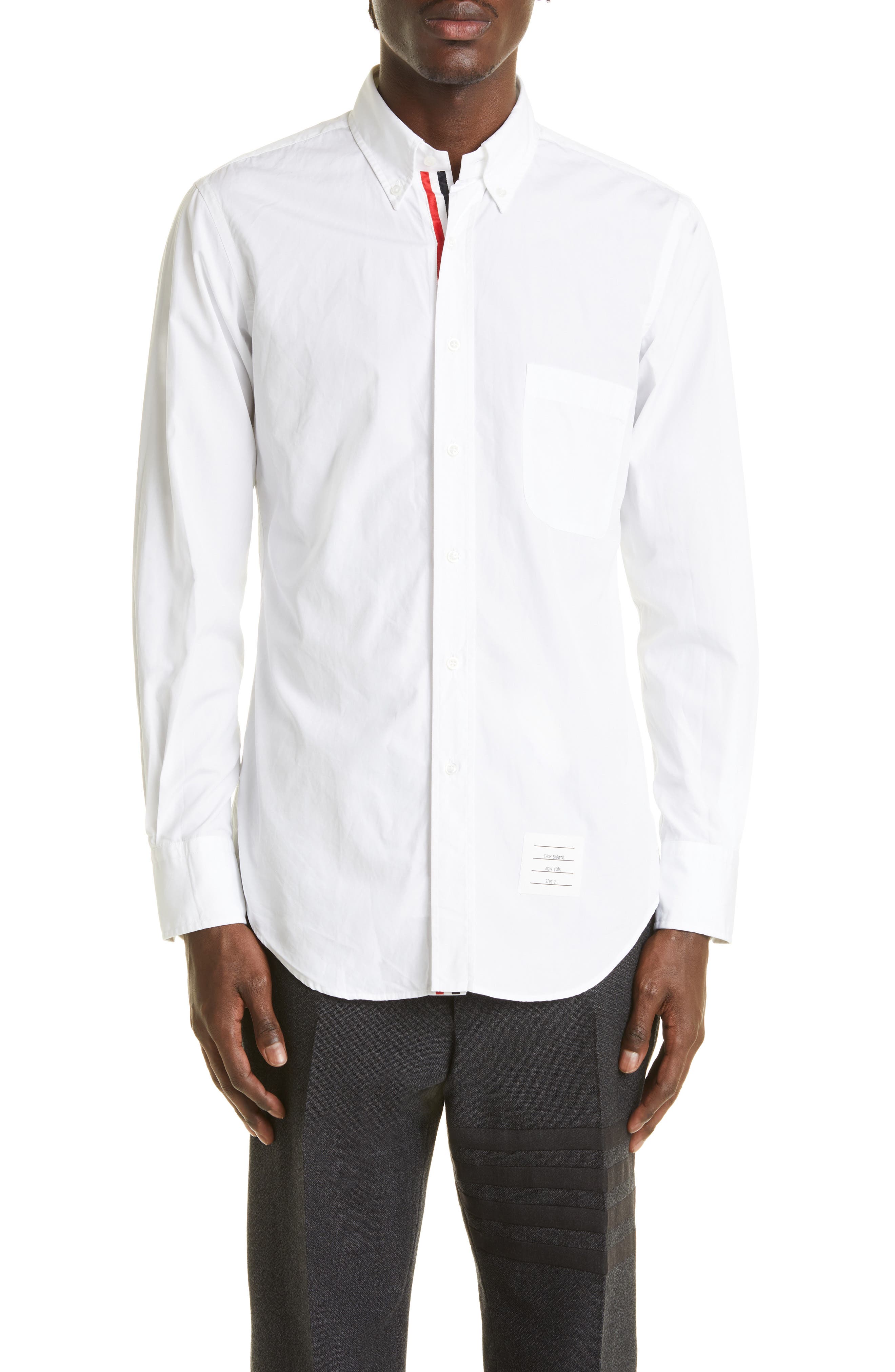 Classic Fit Poplin Button-Up Shirt