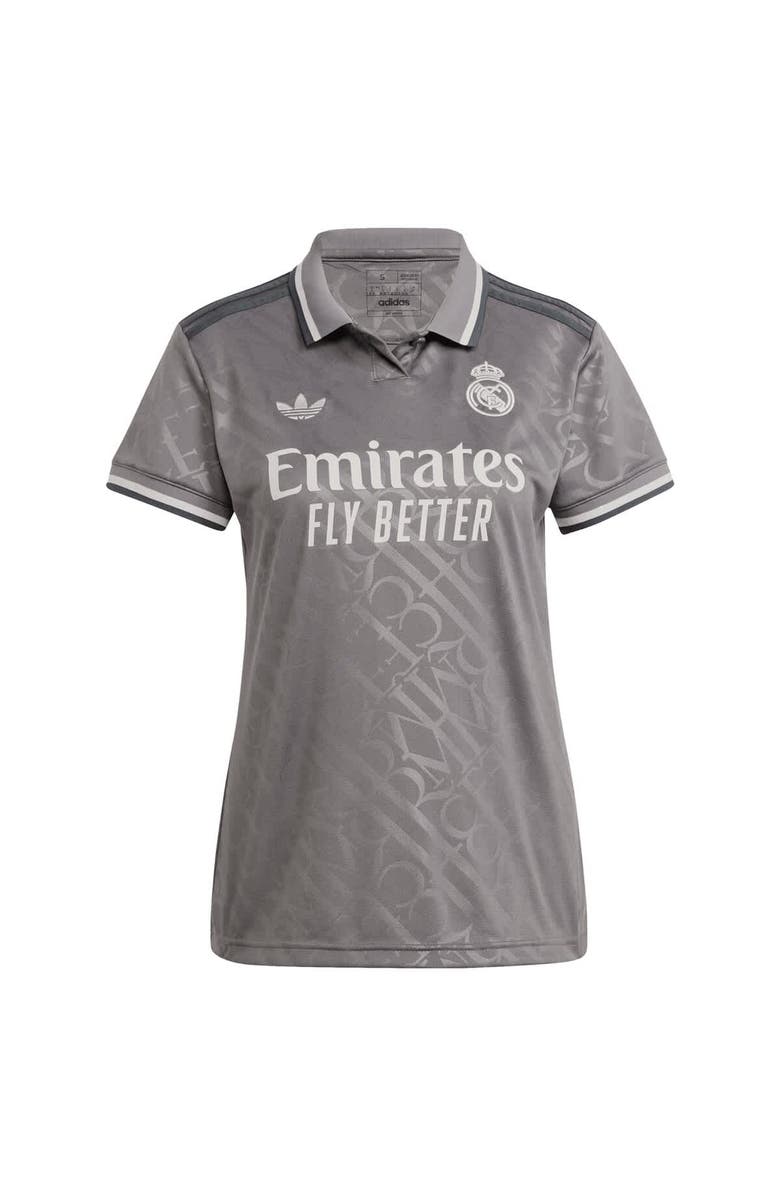 adidas Originals Women's adidas Originals Kylian Mbappé Charcoal Real Madrid 2024/25 Third Replica Player Jersey, Alternate, color, 