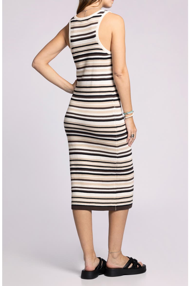 Yanell Sleeveless Knit Midi Dress, Alternate, color, BLACK MULTI