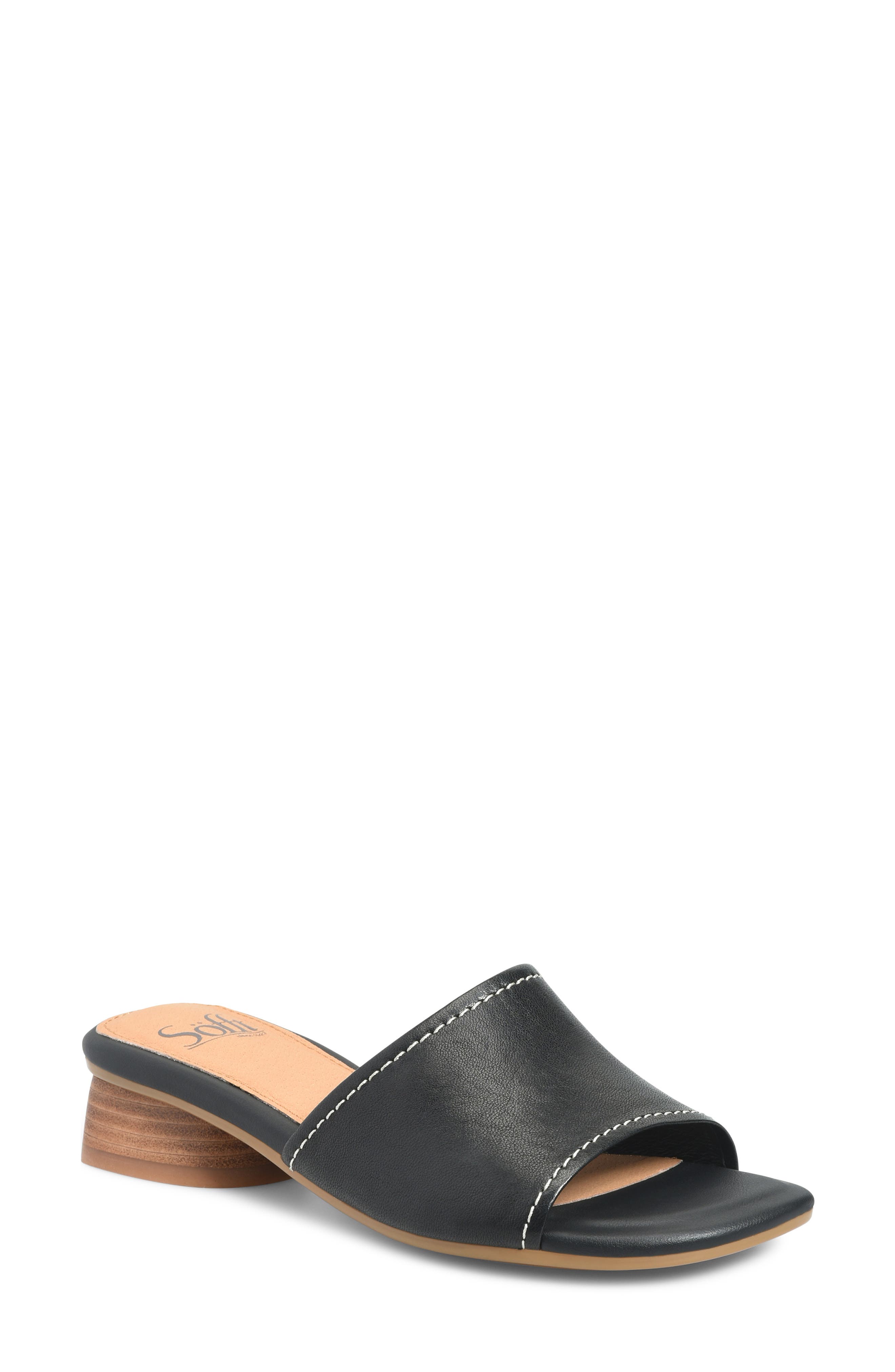 Söfft Sahara Slide Sandal, Main, color, Black