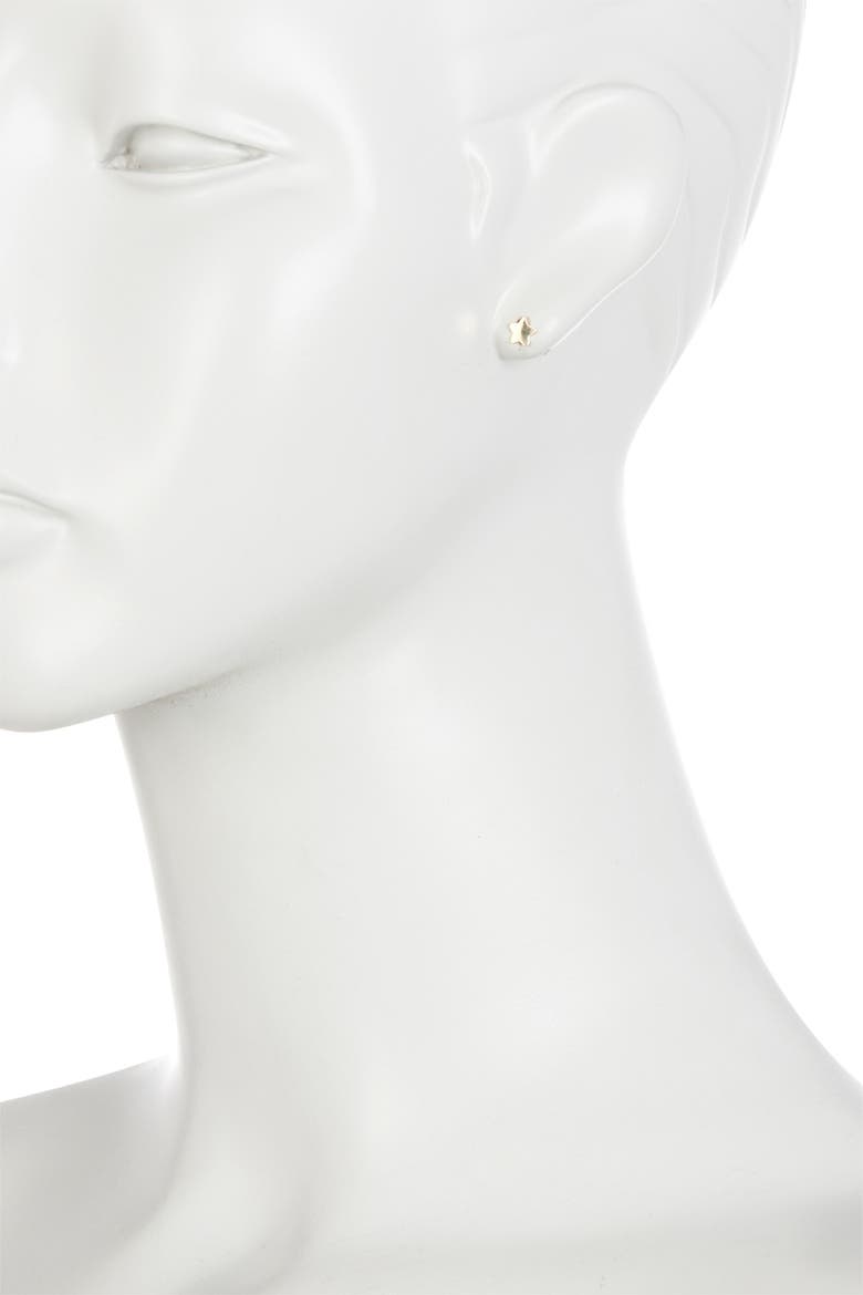 14K Yellow Gold Star Stud Earrings, Alternate, color, 14KY
