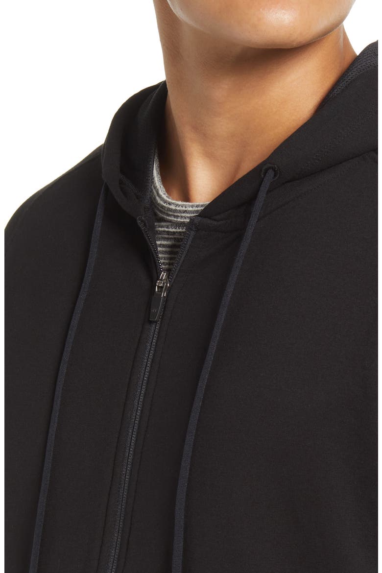 Z Fleece Zip Hoodie, Alternate, color, BLACK