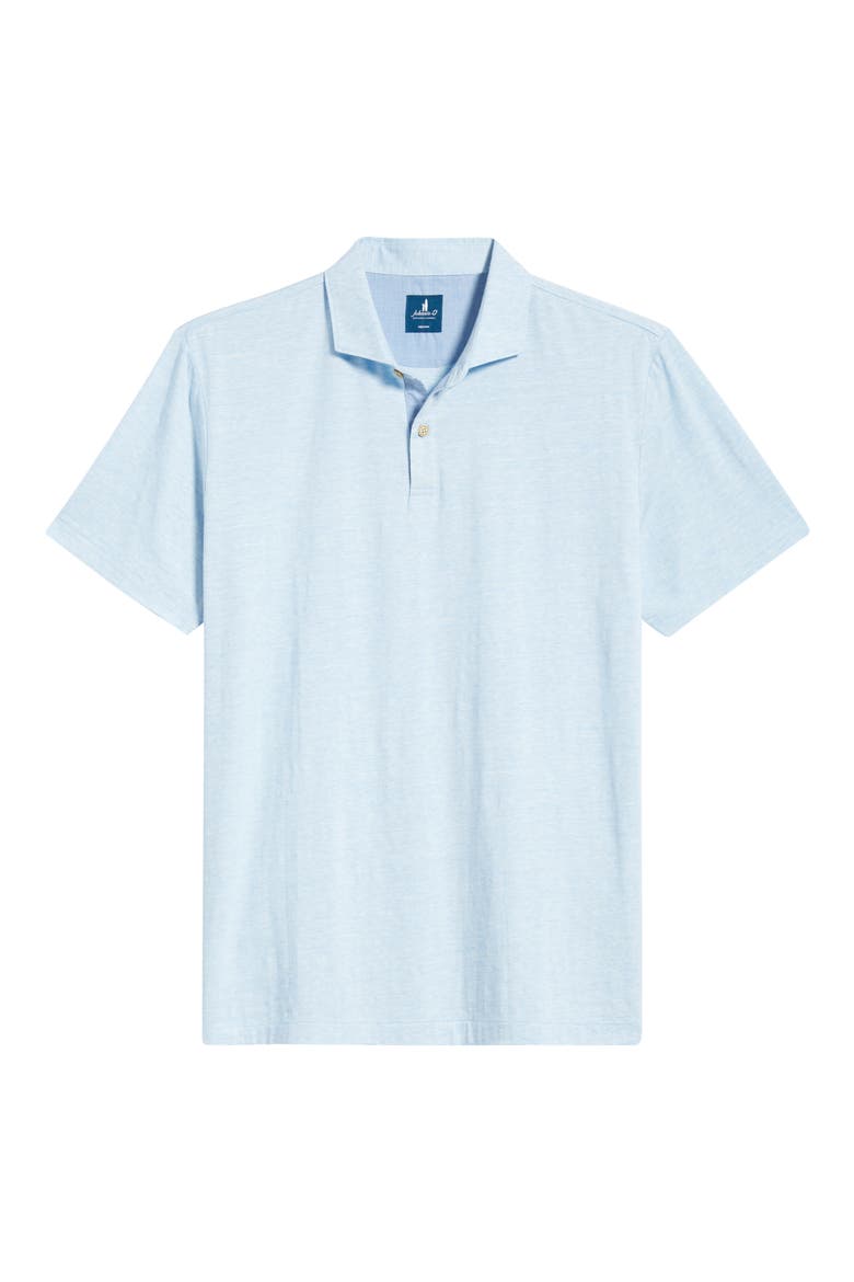 Starnes Heathered Cotton Blend Polo, Alternate, color, ZEN