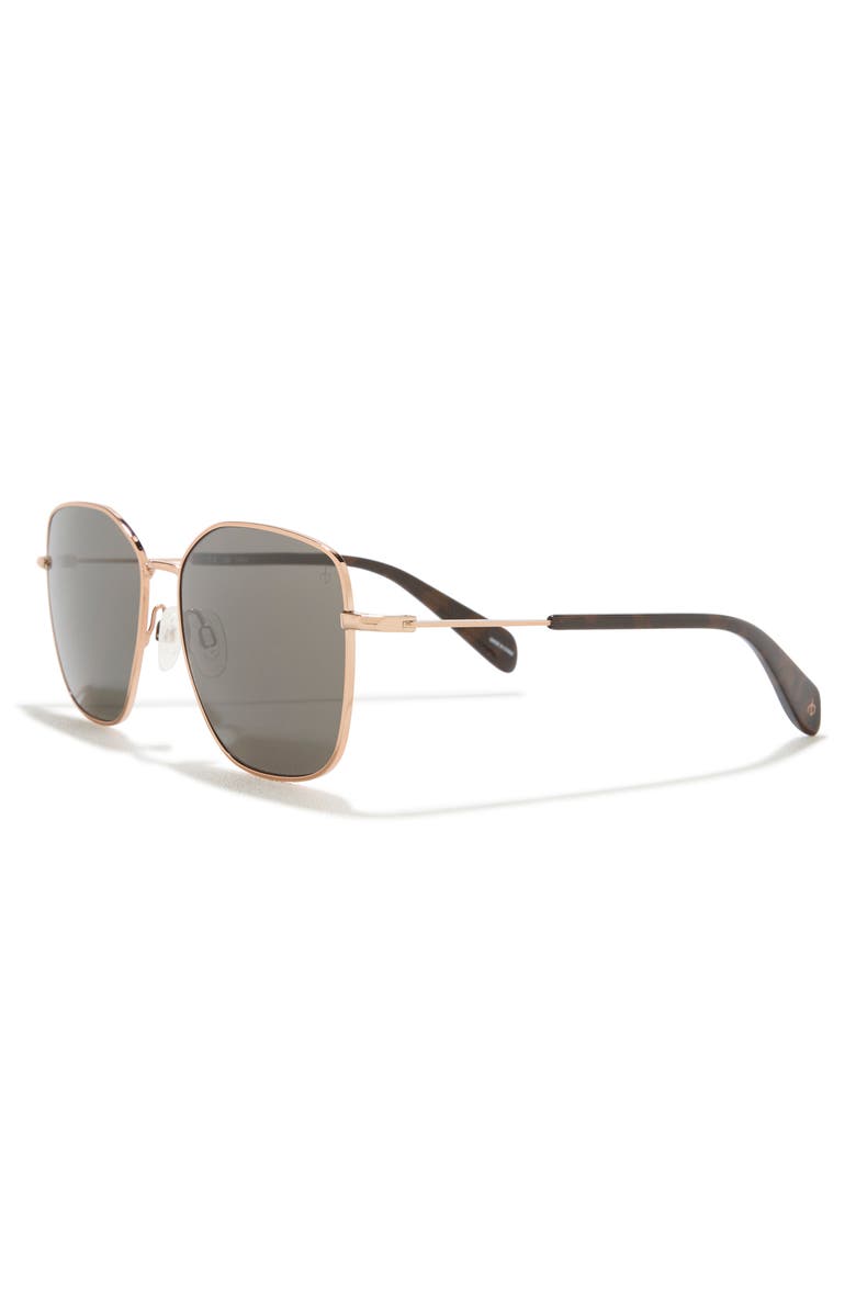 rag & bone 57mm Square Sunglasses, Alternate, color, 