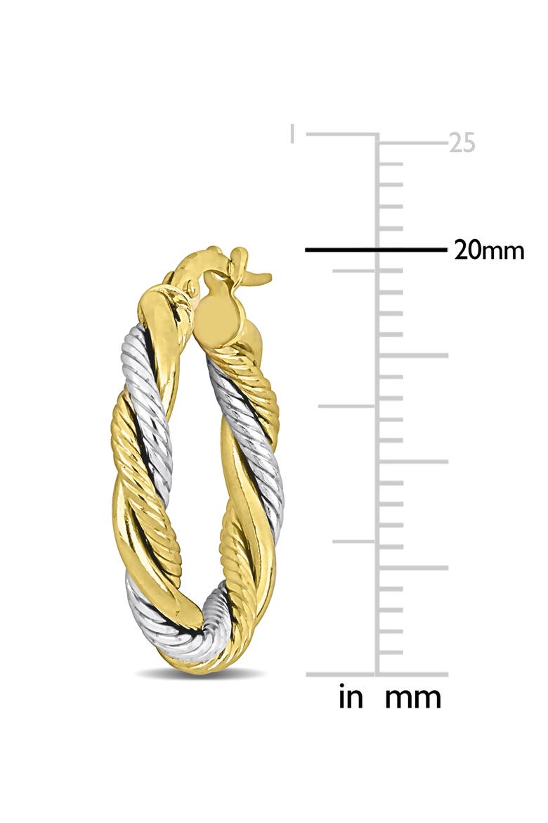 Twisted Two-Tone Hoop Earrings, Alternate, color, MULTI-COLOR