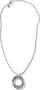 John Hardy Soft Chain Pendant Necklace, Silver, 1.8mm