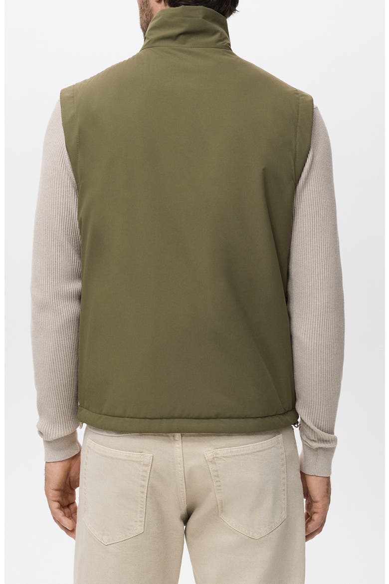 Reversible Water Repellent Vest, Alternate, color, GREEN