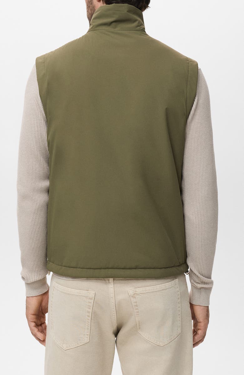 MANGO Reversible Water Repellent Vest, Alternate, color, Green