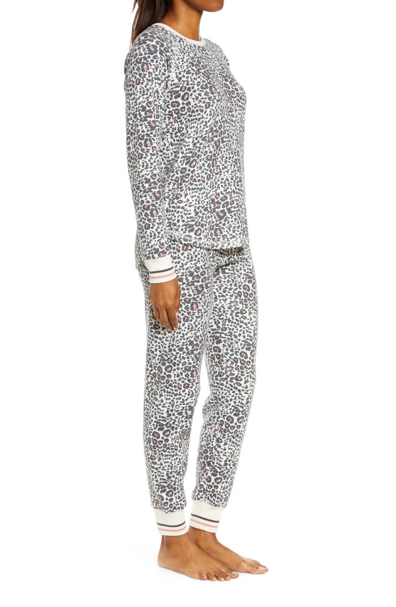 PJ Salvage Thermal Print Pajamas, Alternate, color, 