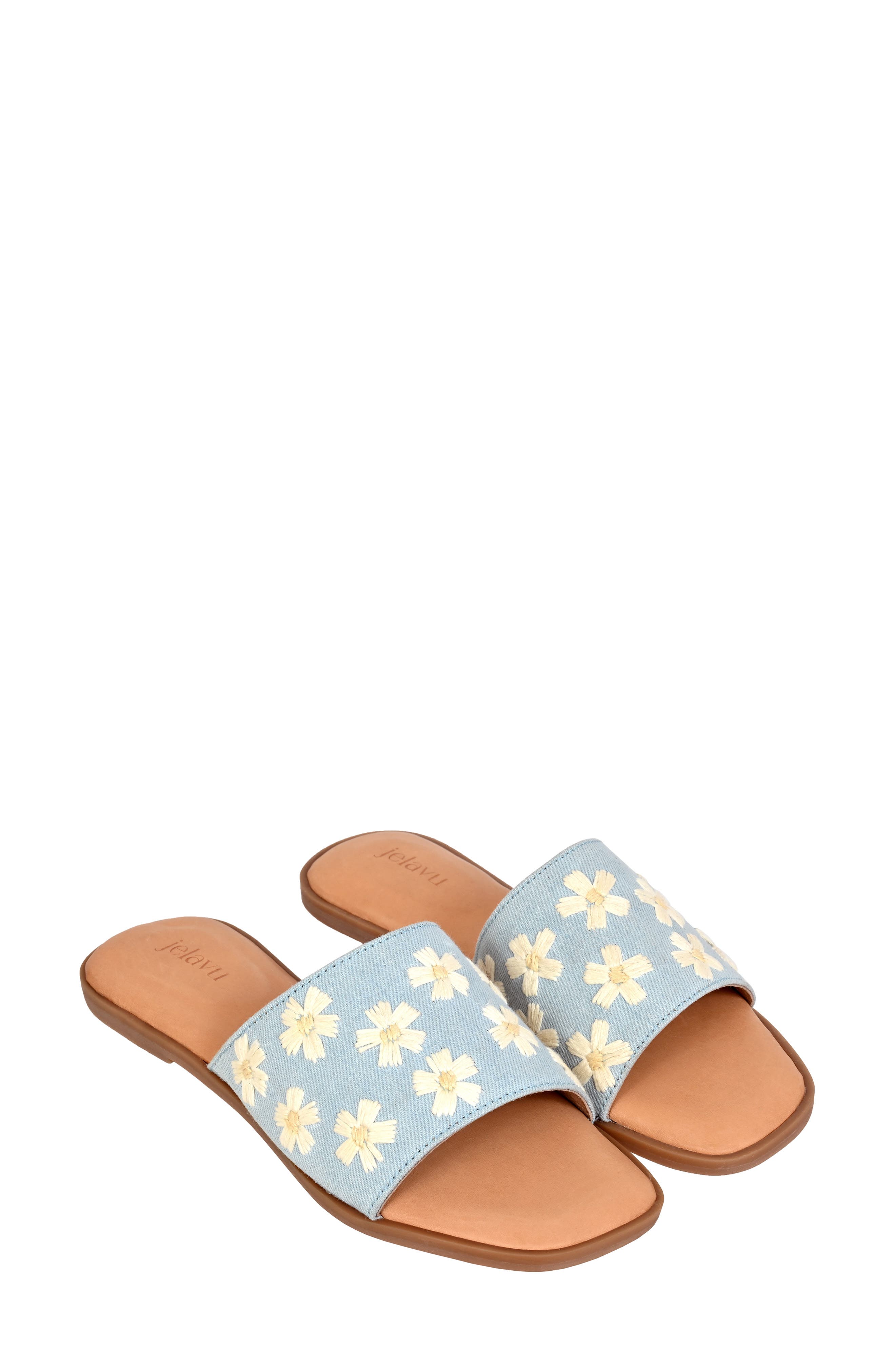 Jelavu Poppy Daisy Slide Sandal, Alternate, color, 