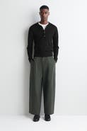 COS Pleated Relaxed-Fit Barrel-Leg Pants