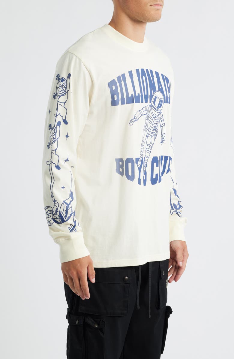 Billionaire Boys Club BB Gravity Astronaut Long Sleeve Graphic T-Shirt, Alternate, color, Winter White