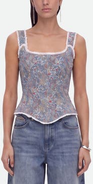 Nocturne Boned Bustier Top