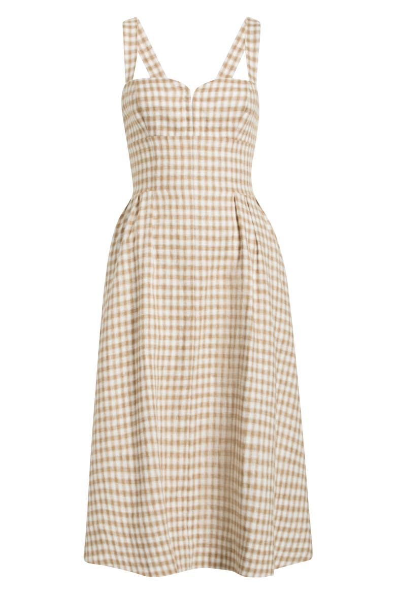 Roma Linen Sundress, Alternate, color, DUNES CHECK