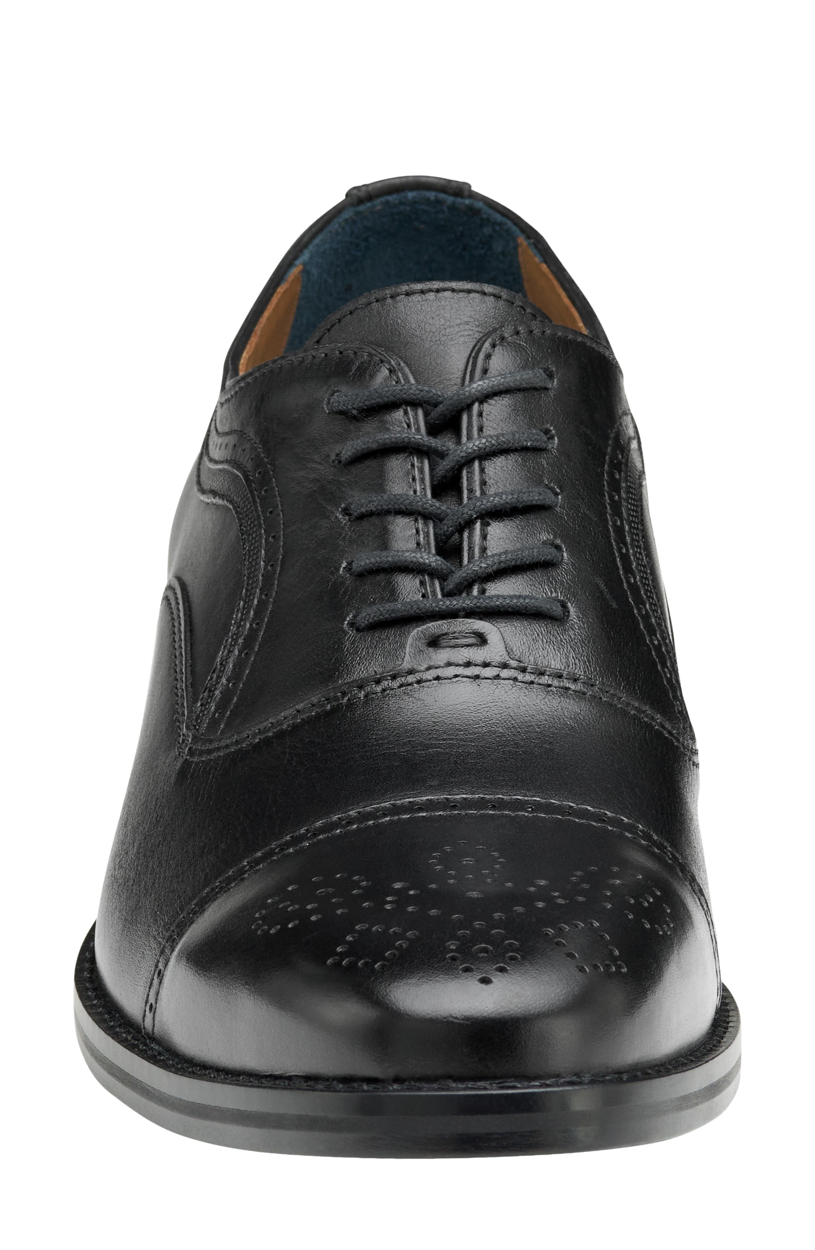 Johnston & Murphy Danridge Cap Toe Oxford, Alternate, color, Black