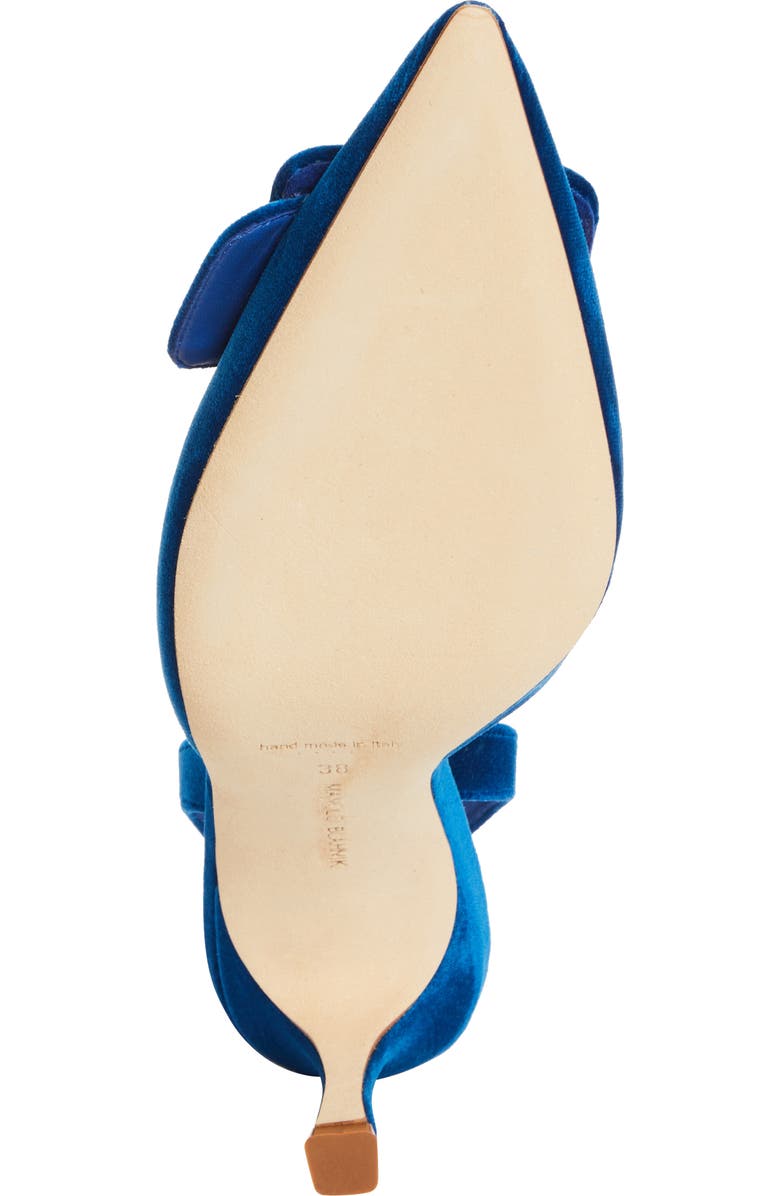 Manolo Blahnik Maysli Buckle Slingback Pointed Toe Pump, Alternate, color,