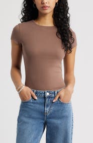 BP. Stretch Cotton Blend Baby Tee