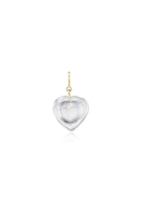 Crystal Cut Heart Charm