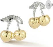 GLAZE JEWELRY Two-Tone Cherry Drop Earrings