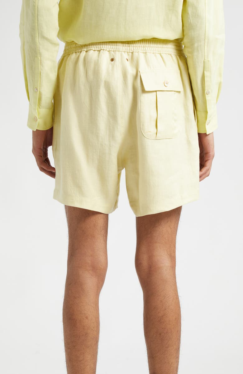Agnona Linen Drawstring Shorts, Alternate, color, 