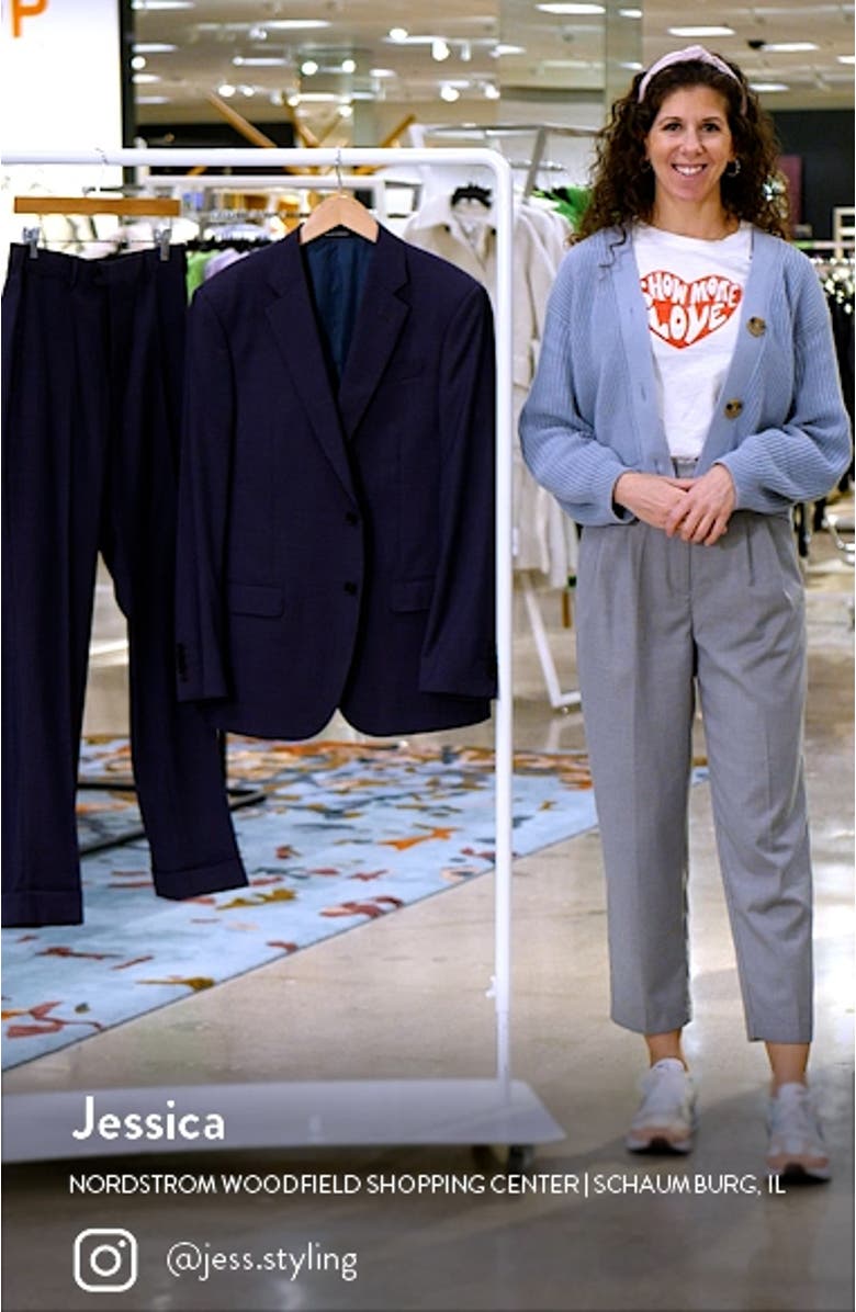 G Line Micropattern Stretch Wool Suit, sales video thumbnail