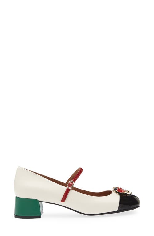 Jeffrey Campbell Jitterbug Mary Jane Pump In White
