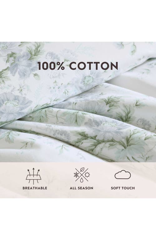 Laura Ashley Arundel Cotton Sateen Comforter Set In Gray