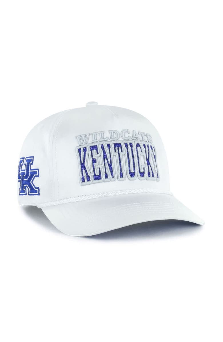 '47 Women's '47 White Kentucky Wildcats Outspoken Hitch Adjustable Hat, Main, color, White