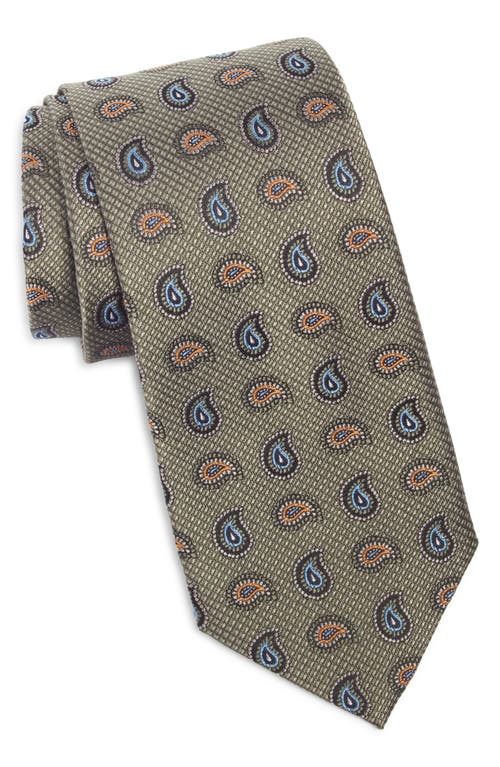 Nordstrom Paisley Silk Tie In Brown