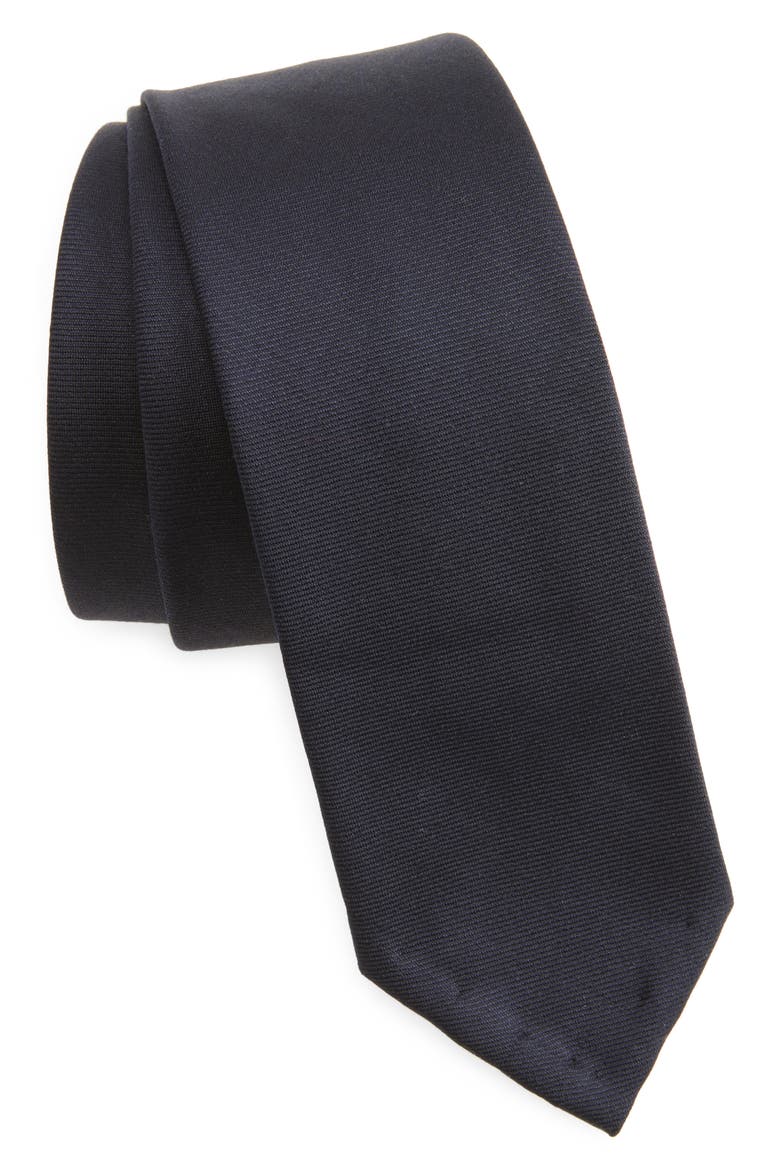 Wool Tie, Main, color, NAVY