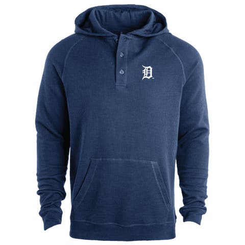Men's Dunbrooke  Navy Detroit Tigers Montana Lightweight Raglan Pullover Hoodie