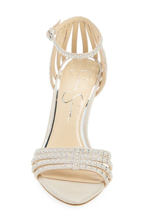 Jessica Simpson Nuvire Pointed Toe Sandal In Silver