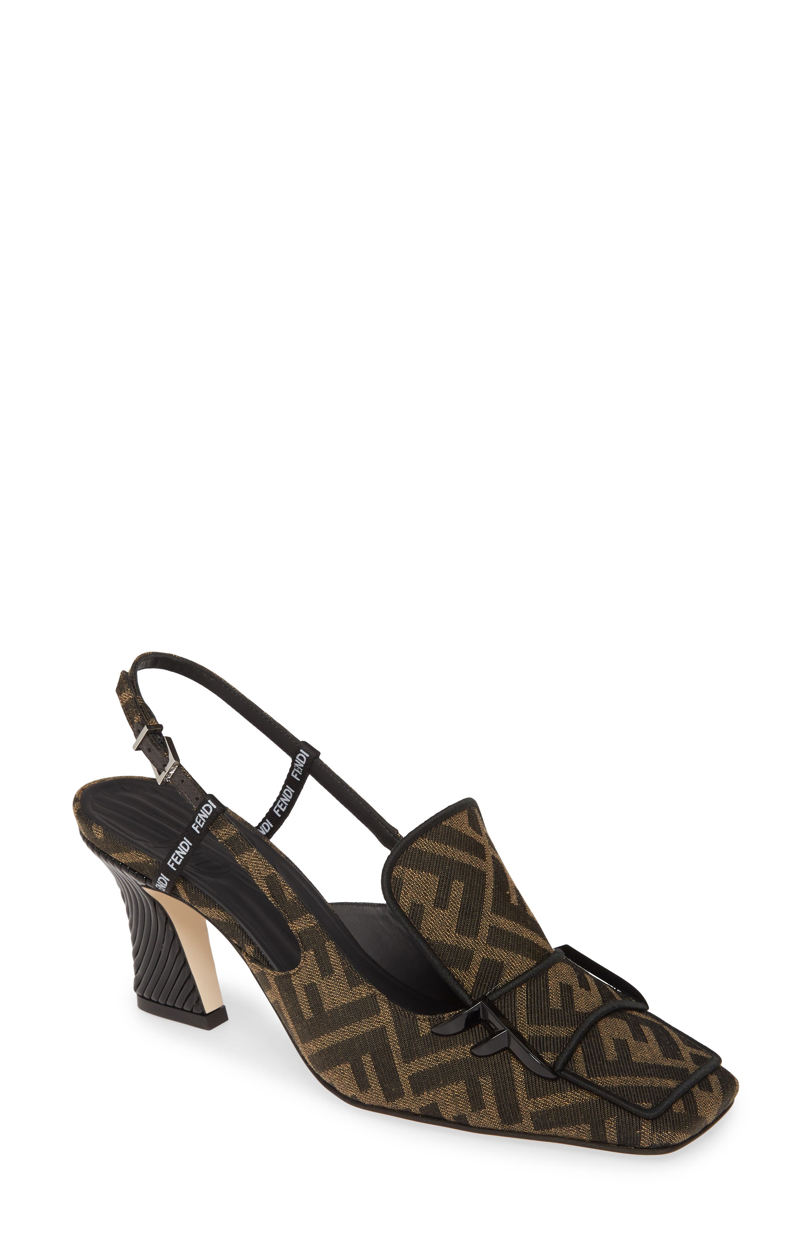 Fendi FFreedom FF Slingback Loafer Pump, Main, color, 
