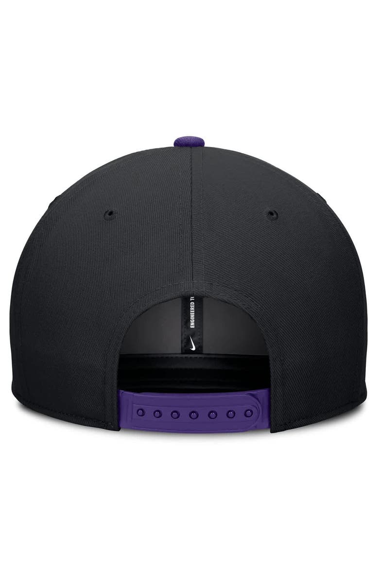 Nike Men's Nike Black/Purple Colorado Rockies Pro Performance Snapback Hat, Alternate, color, Black