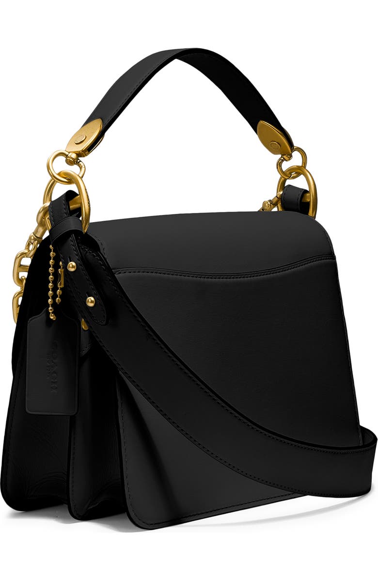 COACH Beat Leather Flap Bag, Alternate, color,