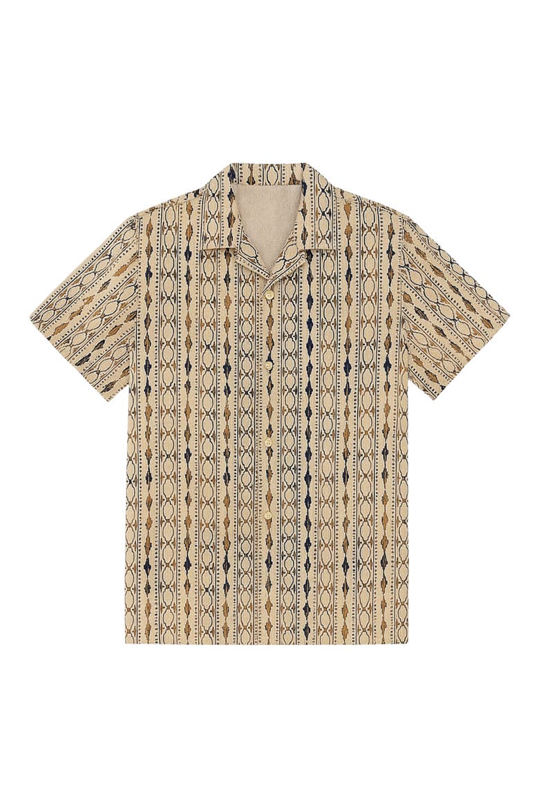 Rider Printed Camp Shirt, Alternate, color, NATURAL