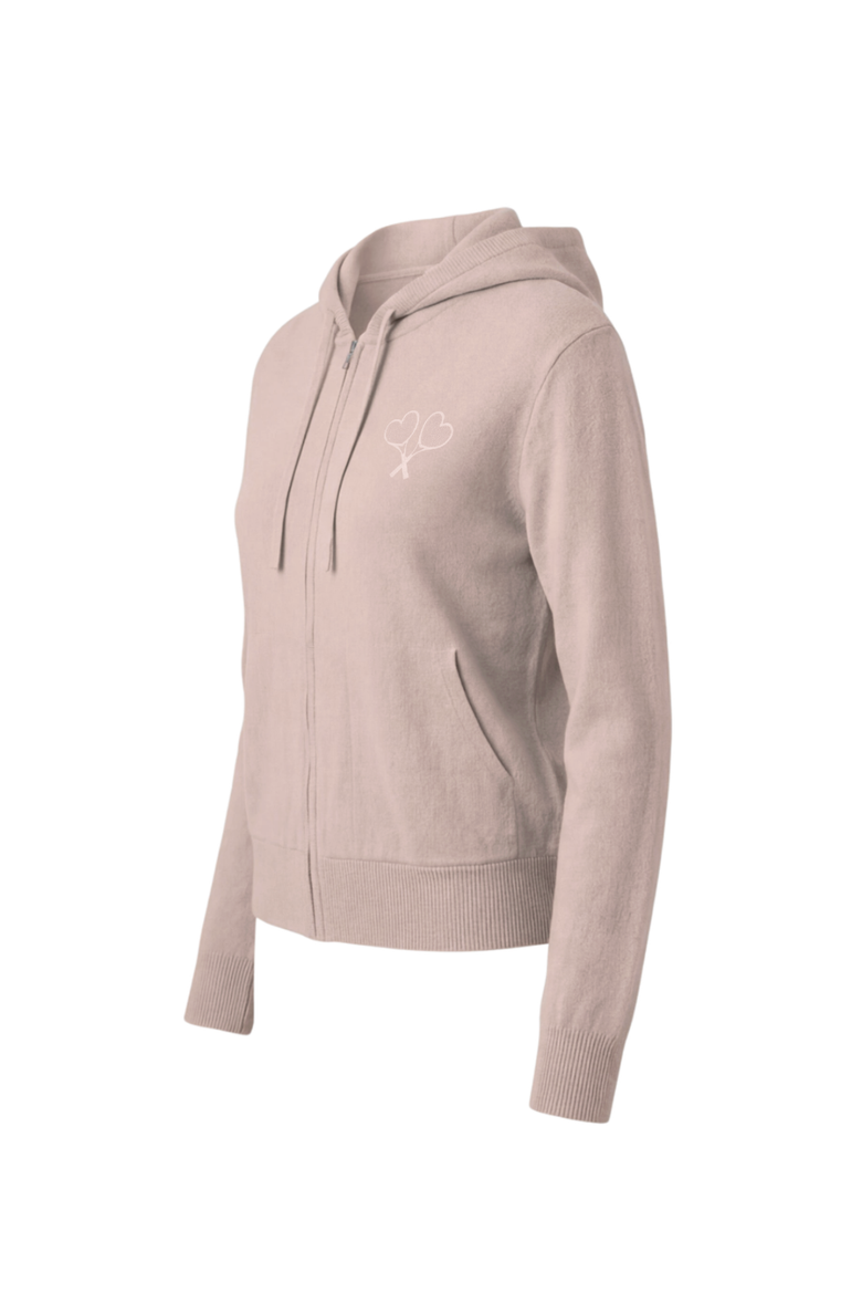 Courtside Cashmere Sweater, Alternate, color, Powder