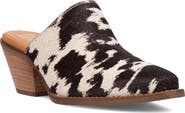 Dingo Calico Genuine Calf Hair Mule