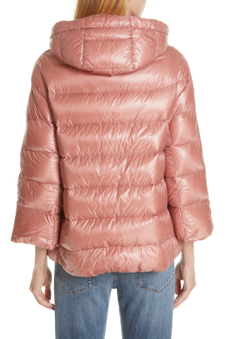 Quilted Down Puffer Coat, Alternate, color, PINK